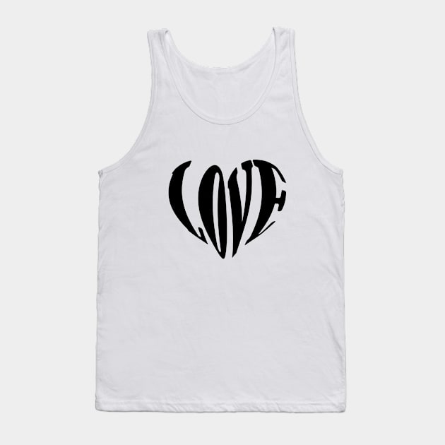 Heart T-shirt Tank Top by KaeDesign